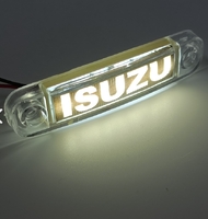 Фонарь габарит ISUZU декоративний білий 12-24в(12873) 