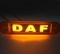 Фонарь габарит DAF декоративний жовтий 12-24в(12875) DAF