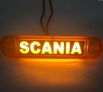 Фонарь габарит Scania декоративний жовті12-24в(12920)