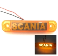 Фонарь габарит Scania декоративний жовті12-24в(12920) SCANIA