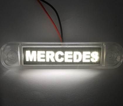 Фонарь габарит Mercedes декоративний білі 24в(12924)