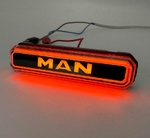 Фонарь габарит NEON Man декоративний жовтий 24в(12929)