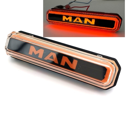 Фонарь габарит NEON Man декоративний жовтий 24в(12929)