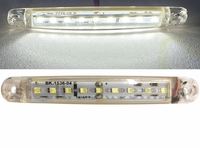 Ліхтар габаритний білий LED 9 12-24В, 100х15ММ(12950) 