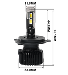Світлодіодні лампи H4 CARLAMP SMART VISION GEN 2 8000 LM (12976)
