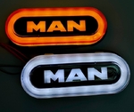 Ліхтар габаритний Man неон білий 24в(13006)