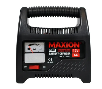Трансформаторний зарядний пристрій MAXION MXCT-1206CS (6A. 12V)(13133)