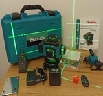 Лазерний 4D 16-лінійний зелений нівелір Makita 24V 5Ah(13171)