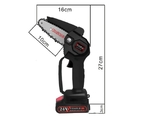 Акумуляторна ланцюгова міні-пилка Mini Electric Chainsaw Black(13178)
