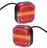 Комплект ліхтарів до причепу LED Neon 12-36V, 110x110x40мм (13201)