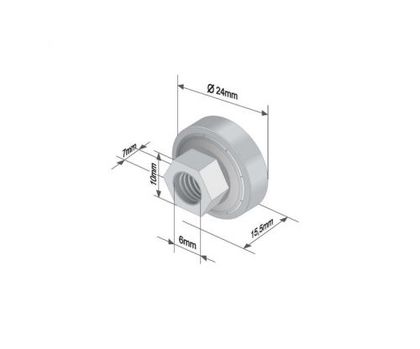 Ролик на тент-штору(Eco Lite Plus) 609-ELP OEM 1016741/6554