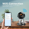 Поворотна бездротова відеокамера Wi-Fi-відеоняня 2K ART8936 з датчиком руху та оглядом на 355°(13248) Поворотна бездротова відеокамера Wi-Fi-відеоняня 2K ART8936 з датчиком руху та оглядом на 355°(13248)