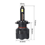 Світлодіодні лампи Carlamp Nova Vision  H7 6000Lm 6500K(13265)