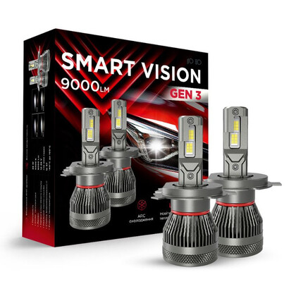 Світлодіодні лампи H4 Carlamp Smart Vision Gen3,9000Lm,6500K(13268)