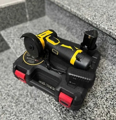 Акумуляторна болгарка кутова шліфувальна машина з 2 АКБ 12V/2.0Ah(13306)