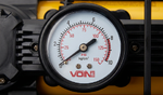 Потужний компресор автомобільний VOIN VL-620 150 PSI, 85 л/хв, 2 циліндри, прикурювач, клеми АКБ(13360)
