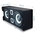 Активний сабвуфер TANBX12 TB-JG12DD 12"(30см),400Вт RMS/1800Вт max, 4+4 Ом(13365)