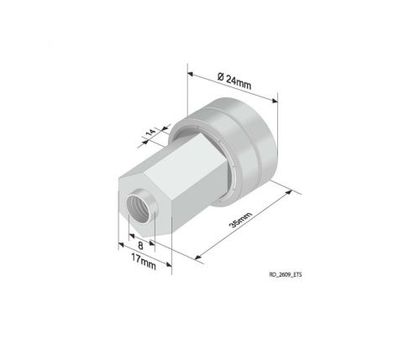 Ролик на тент-штору(Etes i Sesam) 2609-ETS OEM 300.871.400/6566