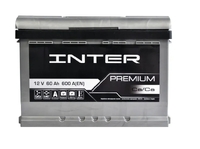 Автомобільний акумулятор INTER Premium 60Ah 600A L+ (L2B) (13478) 
