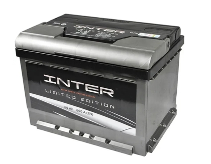 Автомобільний акумулятор INTER limited edition (L2) 60Ah 600A (13479)