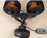 Автомобільний вентилятор StormPro Dual 13 см з USB-портами (12–24V, кріплення на присосках(13481)
