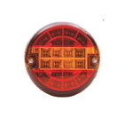 Фонарь задний универсальный круглый MARS LED (красный с желтым)/1640/M720104
