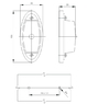 Габаритный фонарь G02 красно-черный/1674/G02