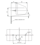Фонарь  G09/1 (с проводом) черный корпус 12/24V/1687