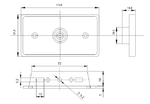 Габаритный фонарь желтый G18 (с креплением) LED/1690