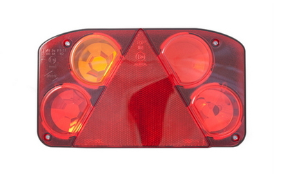 Фонарь задний с треугольником (238х138) L (с подсветкой номера LED) LZT 806/1725