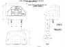 Подсветка номера HOR 47 12/24v диодная черная/LTD 229/1744