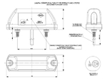 Подсветка номера HOR 63 черная LED/LTD 702/1746