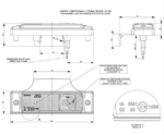 Габарит диодный Horpol LD 128 (131х33мм) желтый 12/24v/1759