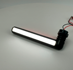 Ліхтар габаритний ріг LED 16 СМ red white 12-24в(12915)