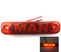 Фонарь габарит Man декоративний червоний 24в(12942) MAN