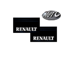 Брызговики задние с оттиском Renault 650х350 комплект/2118-1001/2118