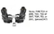 Чехлы MAN TGA от 2000, TGX, TGS от 2007, TGM, TGL от 2005, 2ремня/2473