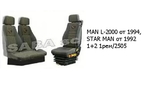 Чехлы MAN L-2000 от 1994, STAR MAN от 1992 1+2 1рем/2505