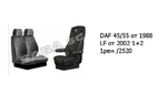 Чехлы DAF 45/55 от 1988 LF от 2002 1+2 1рем /2520