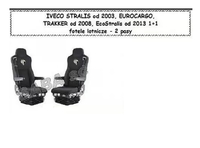 Чехлы IVECO STRALIS от 2003, E-CARGO,TRAKKER от 2008, ECO STRALIS от 2013 1+1 сидения /2532 IVECO
