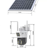 Вулична камера відеоспостереження з двома лінзами 4G V36-4G SOLAR/Wi-Fi(13239)