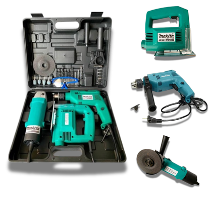 Набір інструментів Makita 3 в 1 Дриль, Лобзик, Болгарка(13162)