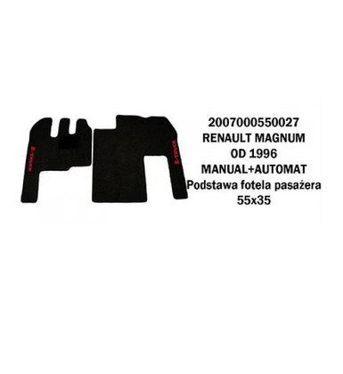 Коврик велюр RENAULT MAGNUM от 96 manual+automat/3009