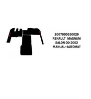 Коврик велюр RENAULT MAGNUM от 2002 SALON manual+automat/3011 RENAULT 