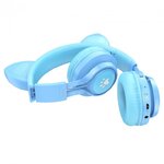 Навушники Bluetooth HOCO W39 Cat ear Блакитний(12778)