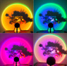 Проекционная лампа Sunset Lamp RGB c пультом, светильник заката/ рассвета, usb led (11674)