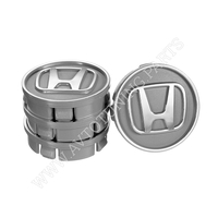 Заглушка колесного диска Honda 60x55  серый ABS пластик (4шт.) (50032) 