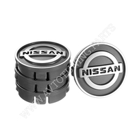 Заглушка колесного диска Nissan 60x55  серый ABS пластик (4шт.) (50017) 