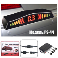 Парктроник TIGER PS-44/LED/4 датчика D=18mm/коннектор/black/black (PS-44) 