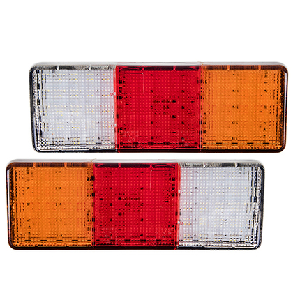 Задні фонарі на причеп лед 2шт,75LED/10-30V/265мм*92мм(12787)